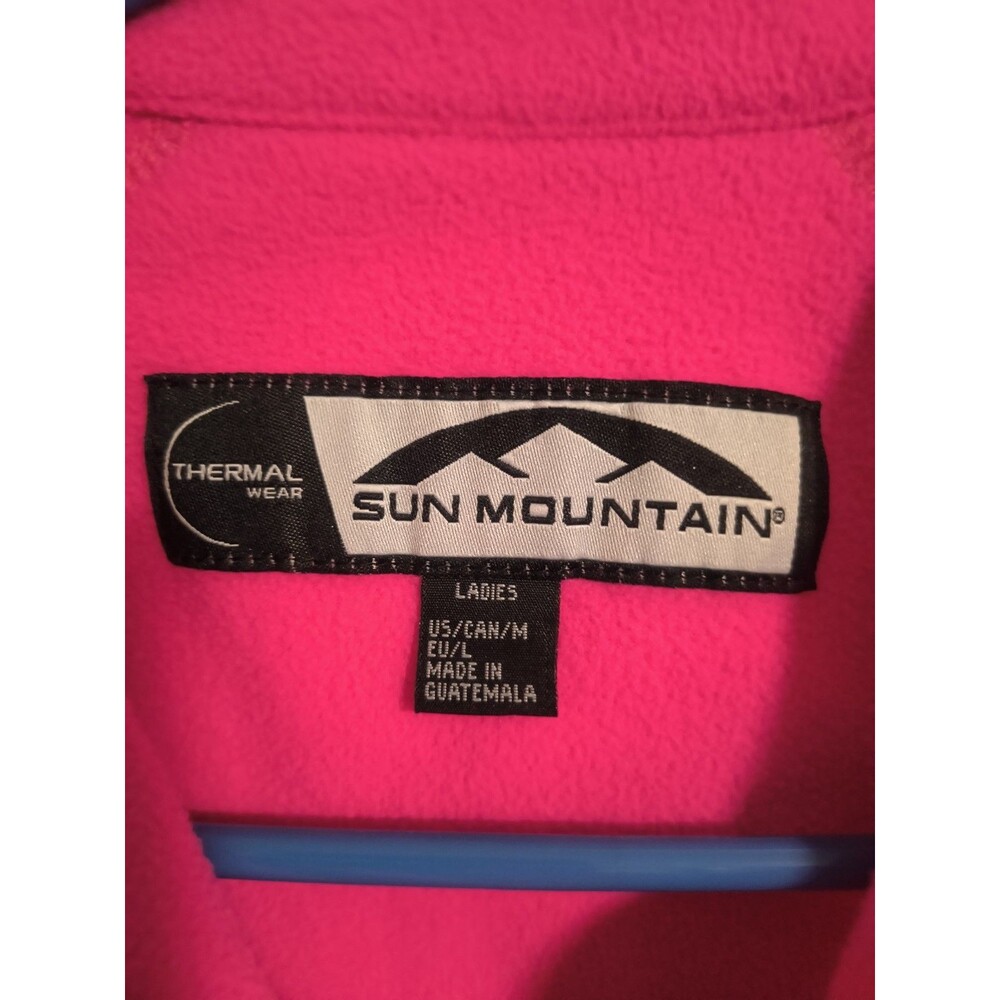 Sun Mountain Ladies Thermal Zip Jacket – Red, Size M Outdoor Activewear Women's - Picture 2 of 6